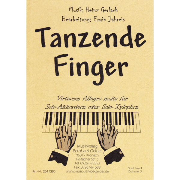 Tanzende Finger (Große Blasmusik)