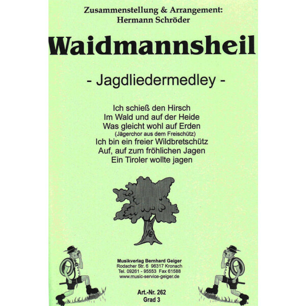 Waidmannsheil - Jagdlieder-Medley - Piano accompaniment