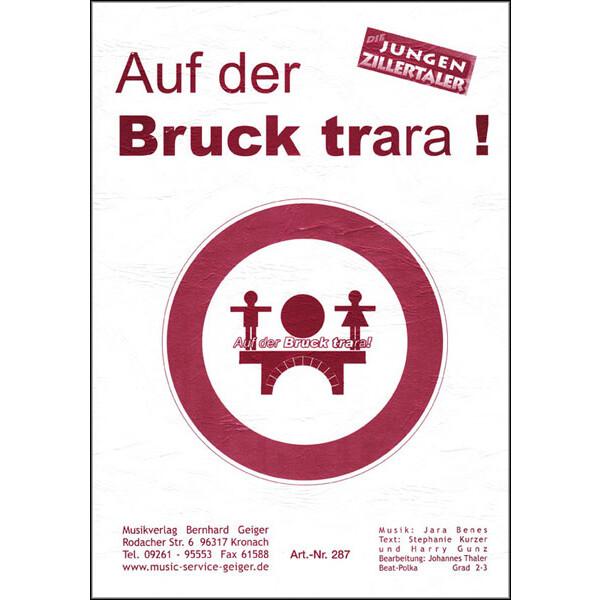 Auf der Bruck trara - Die jungen Zillertaler (Blasmusik)