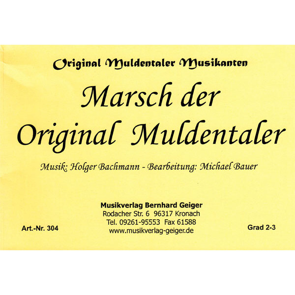 Marsch der Original Muldentaler