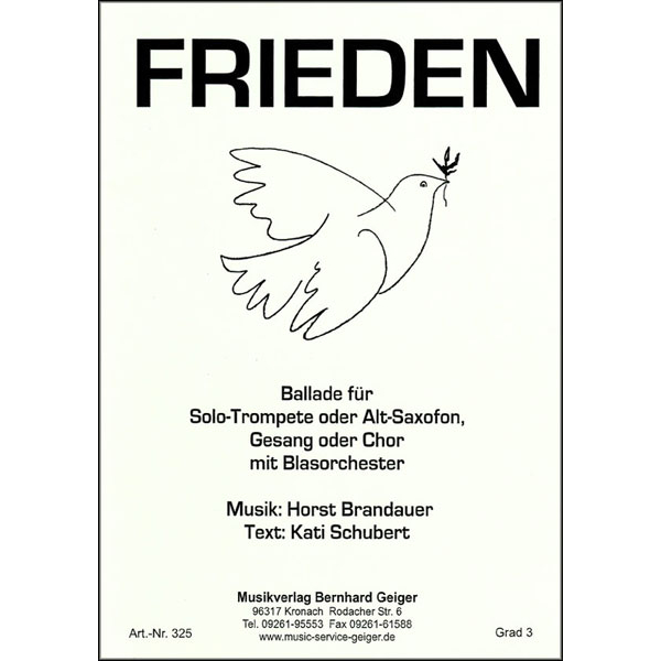 Frieden - Ballade - Singpartitur