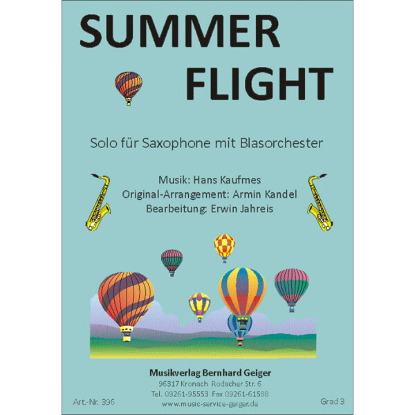 Summerflight - Solo für Saxophone
