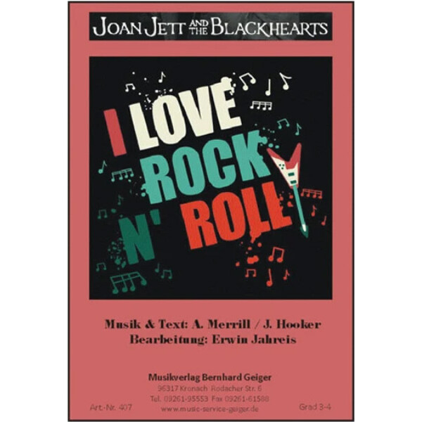 I love Rockn Roll - Joan Jett and the Blackhearts...