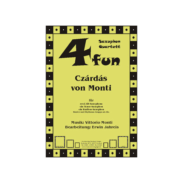 Czardas von Monti - Saxophon-Quartett