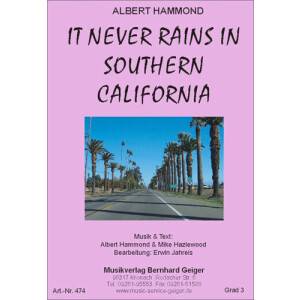 It never rains in Southern California - Albert Hammond...