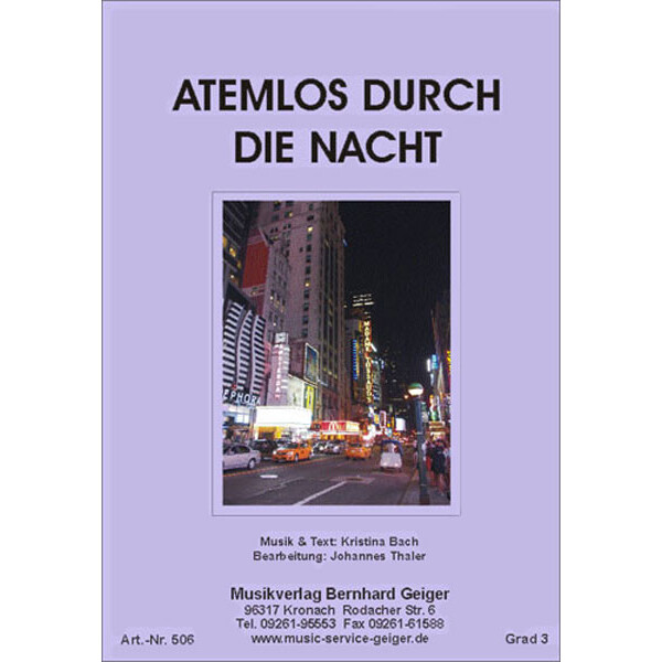 Atemlos durch die Nacht (Blasmusik)