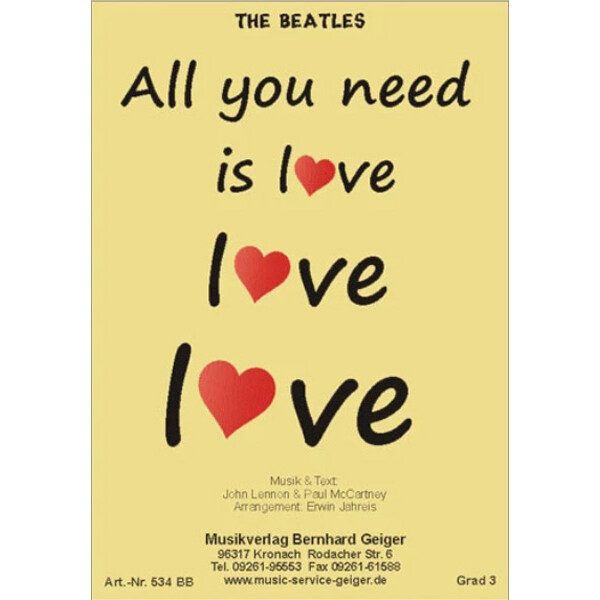 All you need is love - The Beatles