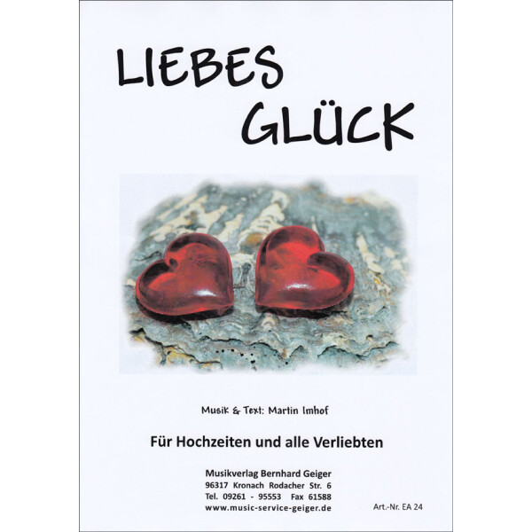 Liebesglück (wedding song) - with 2 parts in b and eb