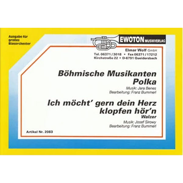 Böhmische Musikanten / Ich möcht gern dein Herz klopfen hörn
