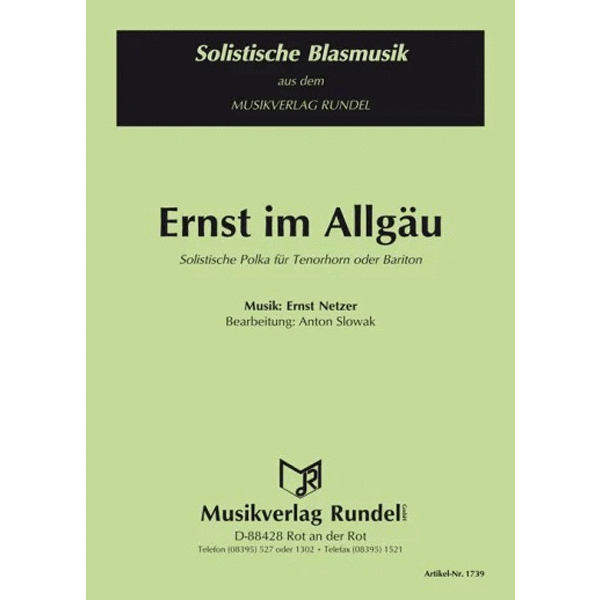 Ernst im Allgäu - Solo for tenorhorn oder baritone