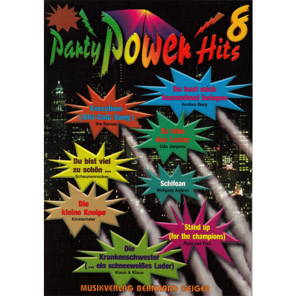 Party Power Hits 08  - mit 2 B-Stimmen (Songbuch)