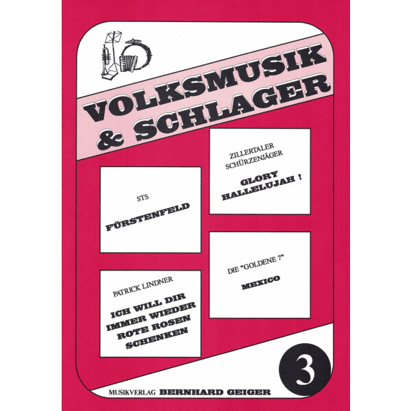 Volksmusik & Schlager 03 mit Stimmensatz