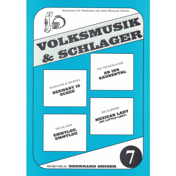 Volksmusik & Schlager 07 mit Stimmensatz