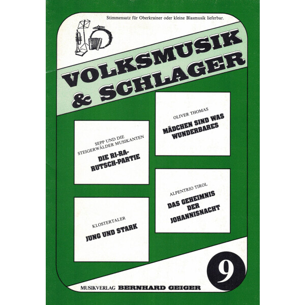 Volksmusik & Schlager 09 mit Stimmensatz