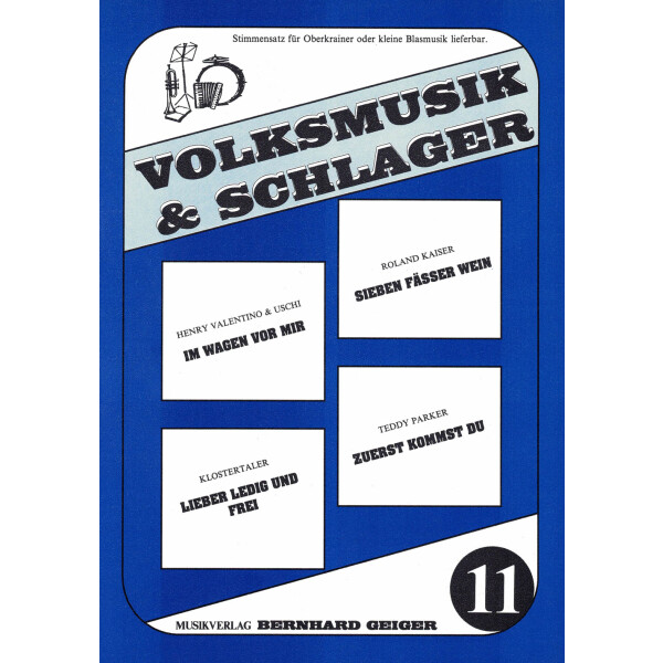 Volksmusik & Schlager 11 with part set